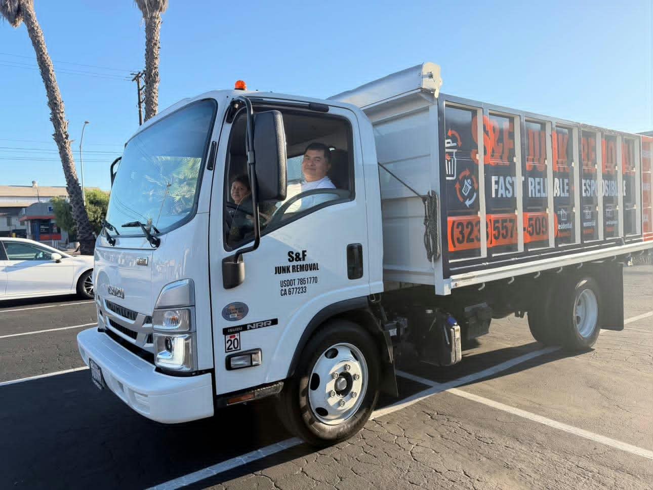 S&F Junk Removal family team at work